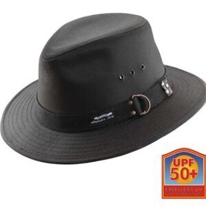 Panama Jack Men's Original Canvas Safari Sun Hat, 21/2" Brim, UPF (SPF)